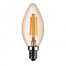 Лампа светодиодная Kink Light E14 6W 2700K золотая 098356,33