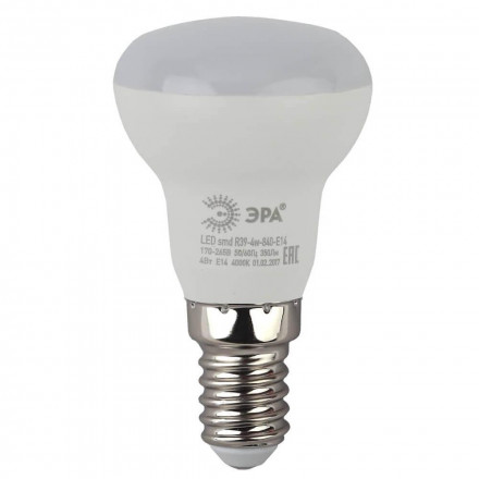 Лампа светодиодная ЭРА E14 4W 4000K матовая LED R39-4W-840-E14 Б0020555