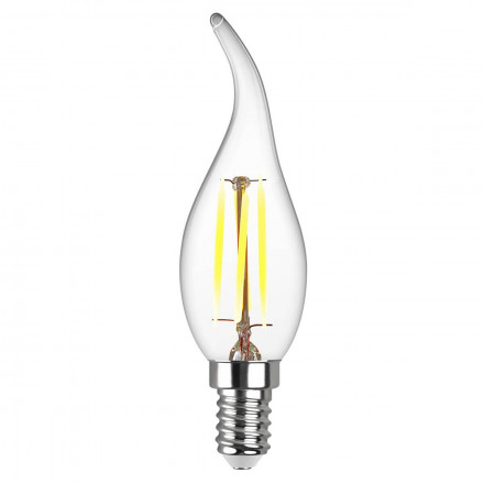 Лампа светодиодная филаментная REV FC37 E14 5W теплый свет свеча на ветру 32494 2