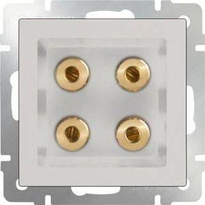 Акустическая розетка Werkel х4 слоновая кость WL03-AUDIOx4 ivory 4690389059247