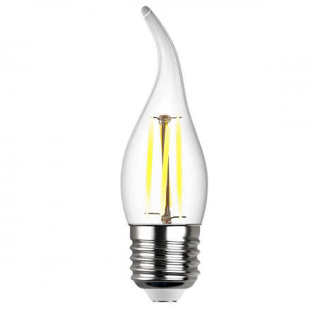 Лампа светодиодная филаментная REV FC37 E27 7W 2700K DECO Premium теплый свет свеча на ветру 32429 4