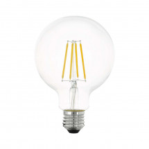 Лампа светодиодная диммируемая филаментная Eglo E27 6W 2700K прозрачная 11752