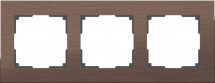 Рамка Werkel Aluminium на 3 поста алюминий коричневый WL11-Frame-03 4690389073700
