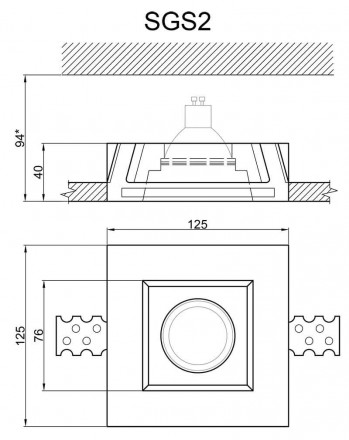 Встраиваемый светильник Artpole SGS2