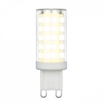Лампа светодиодная Uniel G9 9W 4000K прозрачная LED-JCD-9W/4000K/G9/CL GLZ09TR UL-00006489