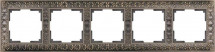 Рамка Werkel Antik на 5 постов бронза WL07-Frame-05 4690389063657