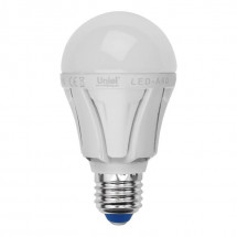 Лампа светодиодная Uniel E27 12W 6500K матовая LED-A60 12W/DW/E27/FR PLP01WH UL-00002005