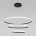 Подвесной светодиодный светильник Eurosvet Collars 90264/3 черный