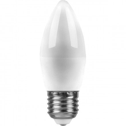 Лампа светодиодная Feron E27 5W 4000K Свеча Матовая LB-72 E27 5W 4000K 25765