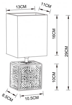 Настольная лампа Arte Lamp Fiori A4429LT-1BA