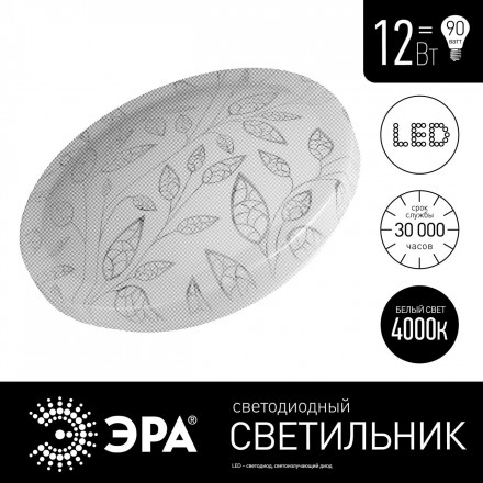Потолочный светодиодный светильник ЭРА Сюзи SPB-6-12-4K (C) Б0019808