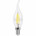 Лампа светодиодная филаментная Feron E14 5W 4000K Свеча на ветру Прозрачная LB-59 25576