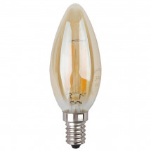 Лампа светодиодная филаментная ЭРА E14 5W 2700K золотая F-LED B35-5W-827-E14 gold Б0027939