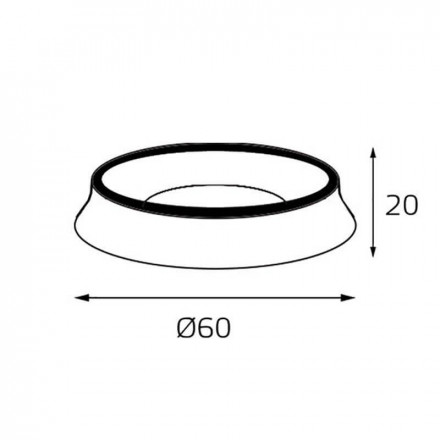 Кольцо декоративное Italline M03-046 ring black