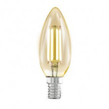 Лампа светодиодная филаментная Eglo E14 4W 2200К янтарь 11557