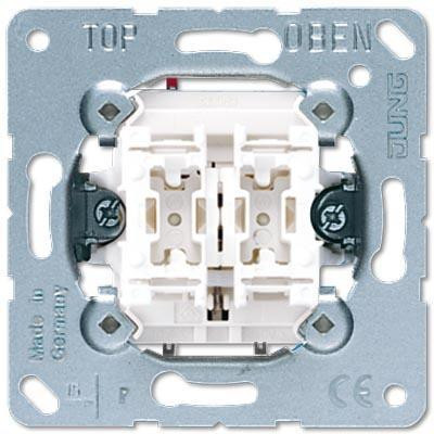 Выключатель двухклавишный кнопочный Jung 10А 250V 535U