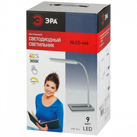 Настольная лампа ЭРА NLED-446-9W-W Б0017432