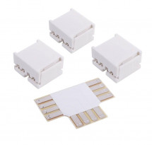Соединитель Deko-Light Board connector set T für 8mm Stripes, 4pole, 1x Board connector T, 3x Board connector 940024