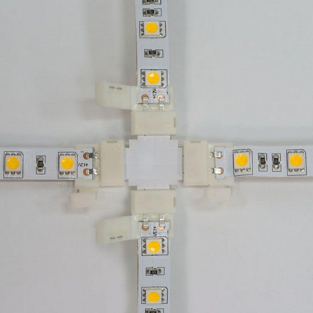 Коннектор X-образный для светодиодной ленты 5050SMD RGB 12V Feron (10 шт) LD192 23139