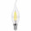 Лампа светодиодная филаментная Feron E14 7W 2700K Свеча на ветру Прозрачная LB-67 25727