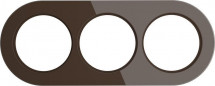 Рамка Werkel Favorit Runda на 3 поста коричневый WL21-Frame-01 4690389141997