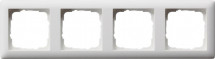 Рамка 4-постовая Gira Standard 55 чисто-белый шелковисто-матовый 021404