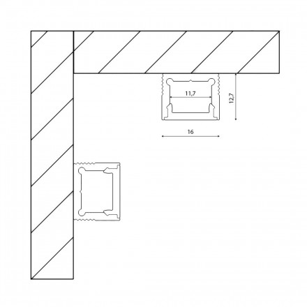 Профиль DesignLed LS.1613-W-R 010364