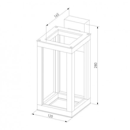 Уличный настенный светодиодный светильник Elektrostandard Frame 1527 Techno Led серый 4690389172342