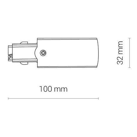 Ввод питания правый Nowodvorski Ctls Power 8712