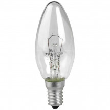Лампа накаливания ЭРА E14 60W 2700K прозрачная ЛОН ДС60-230-E14-CL