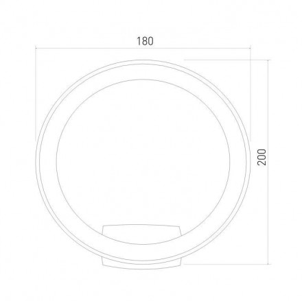 Уличный настенный светодиодный светильник Elektrostandard Ring 1710 Techno Led серый 4690389175978