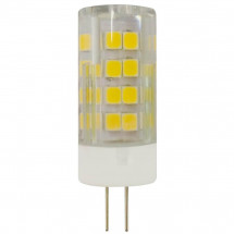 Лампа светодиодная ЭРА G4 5W 2700K прозрачная LED JC-5W-220V-CER-827-G4 Б0027857