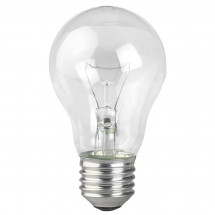Лампа накаливания ЭРА E27 40W 2700K прозрачная А50-40W-Е27/Б 230-40-4 (гофра)