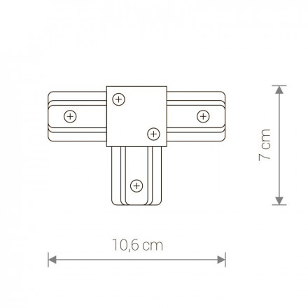 Коннектор T-образный Nowodvorski Profile 9186