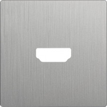 Накладка Werkel для розетки HDMI серебряный рифленый WL09-HDMI-CP 4690389128318