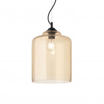 Подвесной светильник Ideal Lux Bistro SP1 Square Ambra 163789