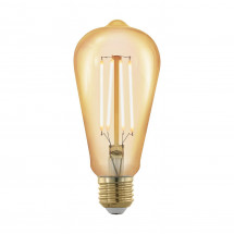 Лампа светодиодная филаментная диммируемая Eglo E27 4W 1700К золотая 11696