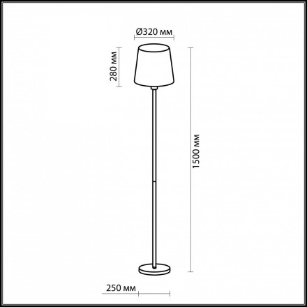 Торшер Odeon Light Glen 2266/1F