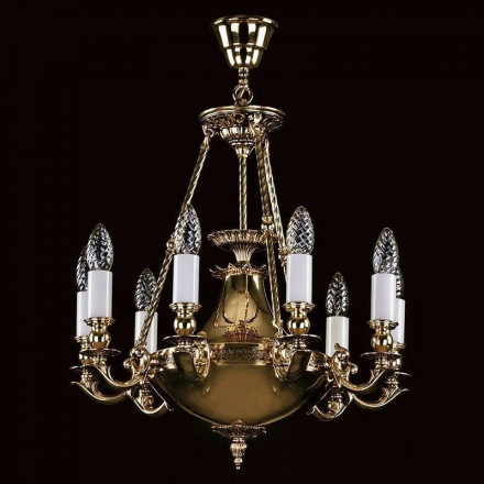 Подвесная люстра Artglass Dafne Brass Antique