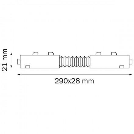 Коннектор гибкий Lightstar Barra 505157