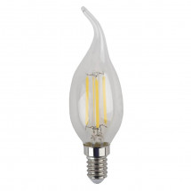 Лампа светодиодная филаментная ЭРА E14 5W 2700K прозрачная F-LED BXS-5W-827-E14 Б0043436