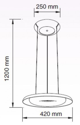 Подвесной светодиодный светильник Horoz Deluxe белый 019-012-0035 HRZ00002265