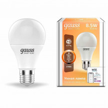 Лампа светодиодная диммируемая Gauss Smart Home E27 8,5W 2700K матовая 1050112