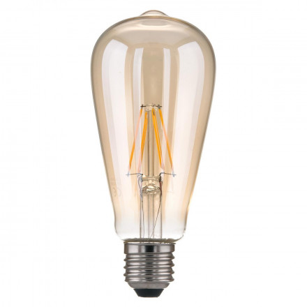 Лампа светодиодная филаментная Elektrostandard E27 6W 3300K прозрачная 4690389100994