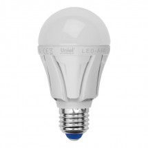 Лампа светодиодная Uniel E27 8W 4000K матовая LED-A60 8W/NW/E27/FR PLP01WH UL-00001523