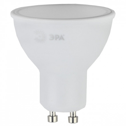 Лампа светодиодная ЭРА GU10 8W 2700K матовая LED MR16-8W-827-GU10 Б0036728