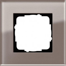 Рамка 1-постовая Gira Esprit дымчатое стекло 0211122
