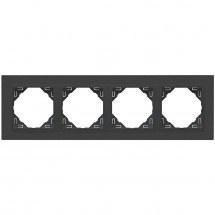 Рамка 4-постовая Efapel Logus 90 Animato серый/серый 90940 TSS