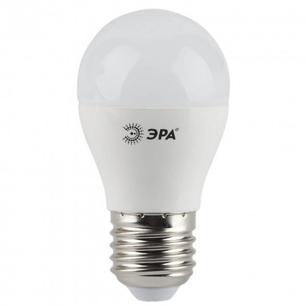 Лампа светодиодная ЭРА E27 5W 4000K матовая LED P45-5W-840-E27 Б0028488