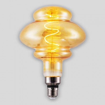 Лампа светодиодная филаментная Hiper E27 6W 2700K янтарная HL-2262